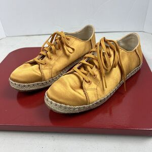 Womens Shoes TOMS Summer Cordones In Metallic Gold Size‎ 7 Lace Up Classy